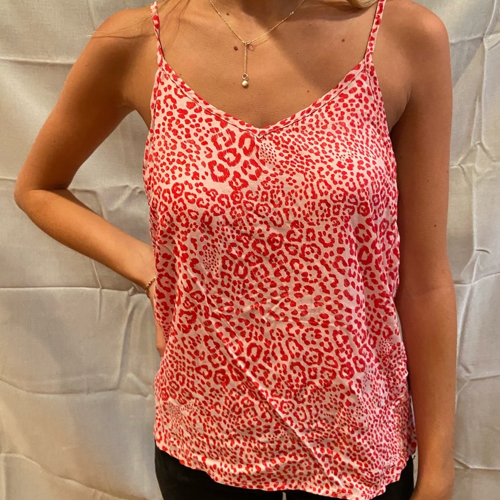 Francesca’s Pink Cheetah Tank